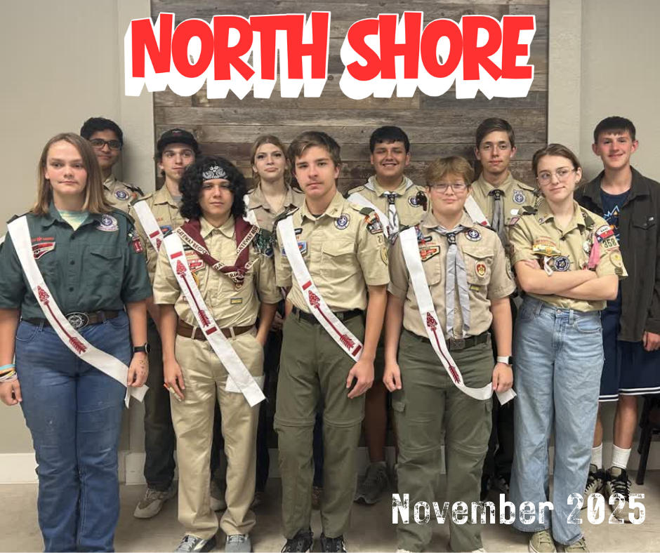 Scouts in a posed group photo